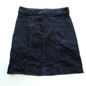 Boden Abingdon Chino Mini Skirt Navy Blue US 4 UK 8